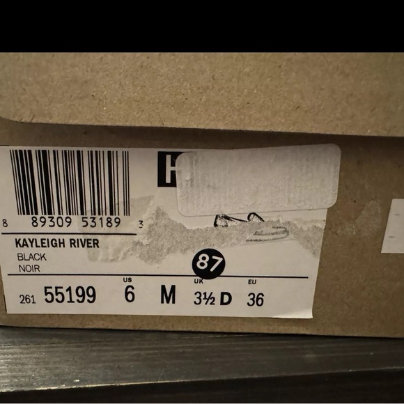 Clarks Kayleigh Step Slip Black White Cushion Feel Comfort Loafers Size 6 - Picture 6 of 6